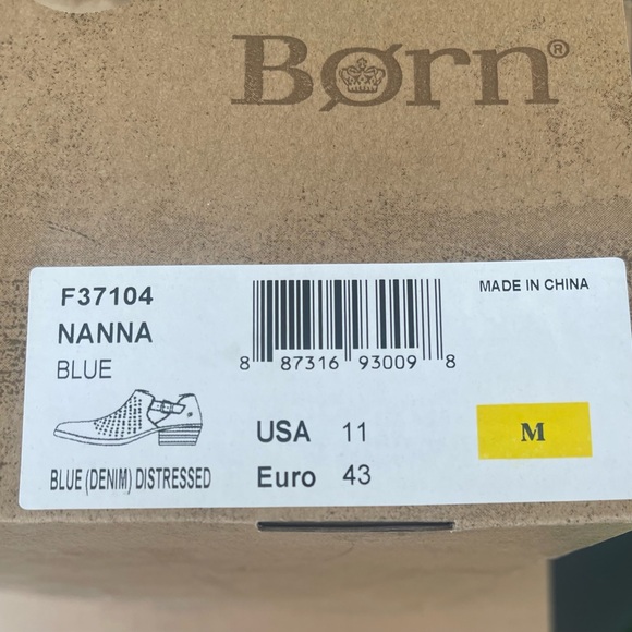 Born Men's Navy Blue Perforated Slip-On Loafers - Picture 5 of 5